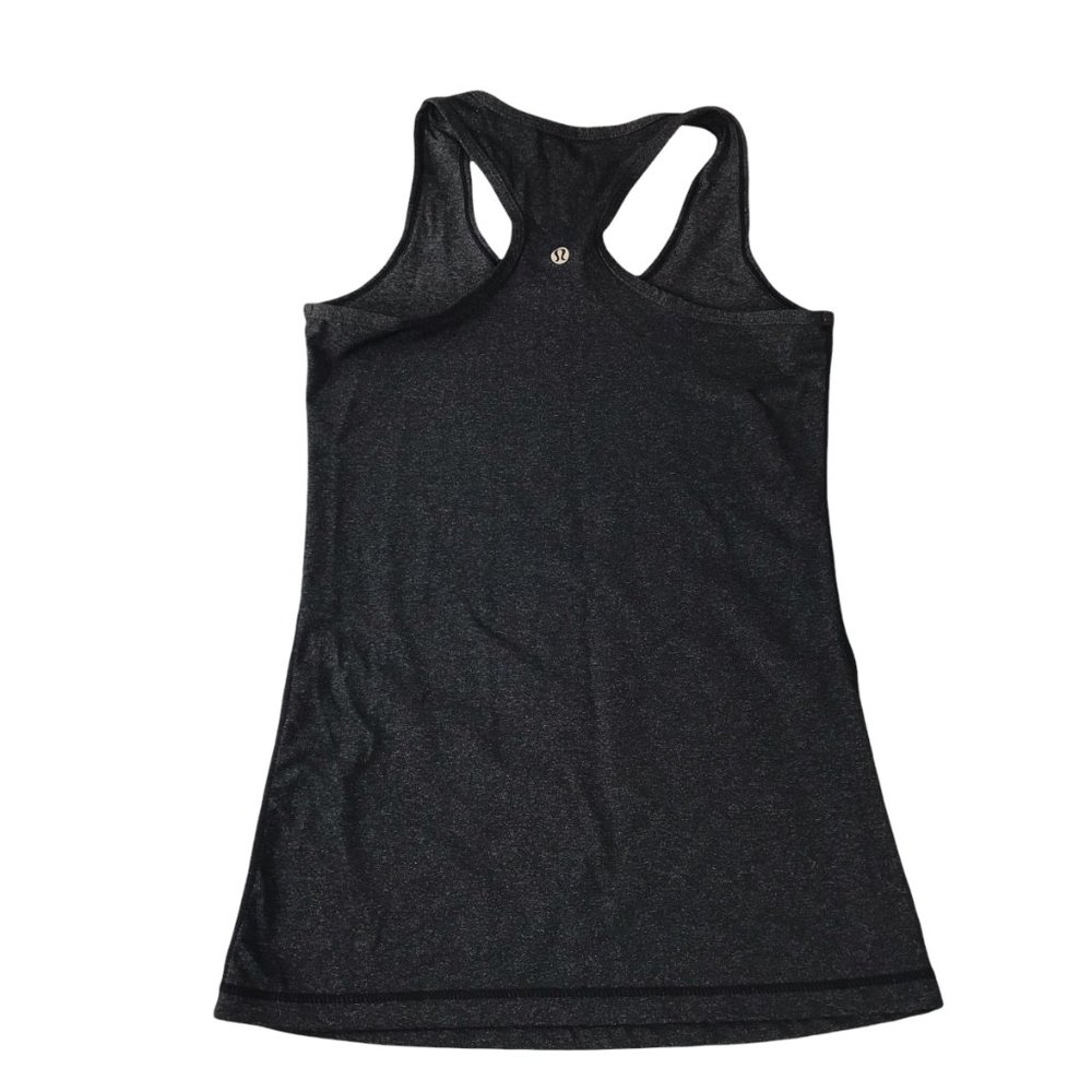Lululemon CRB Tank Top Dark Charcoal Gray, Size Women's 8 Cool Racerback Yoga